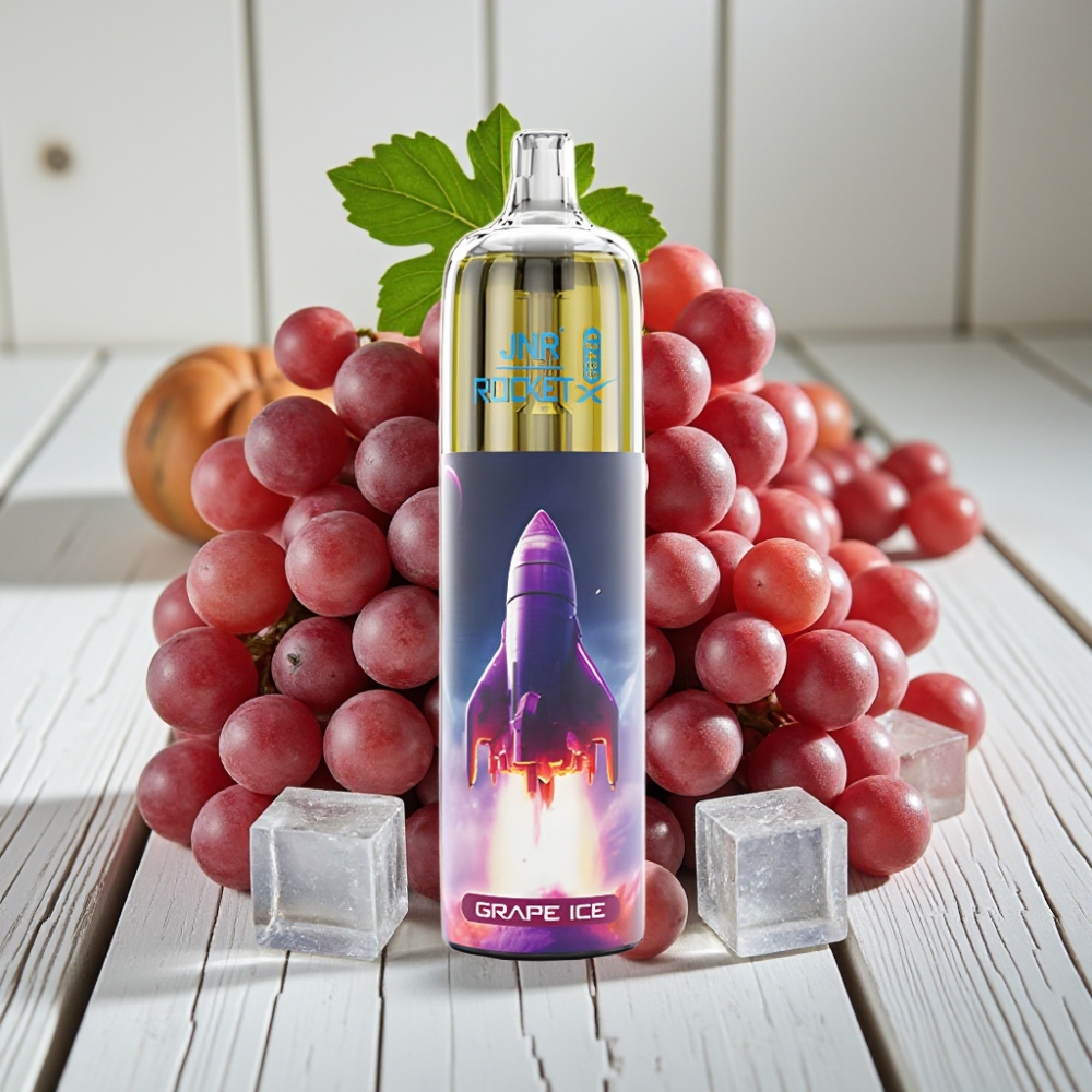 JNR Rocket-X 12400 Puffs Tek Kullanımlık Vape Üzüm Buz | 12ohm Mesh 850mAh Type-C